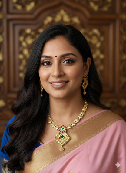 Multicolour Jinu Kundan Jewellery Set