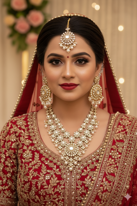 Ivory Shree Kundan Jewellery Set
