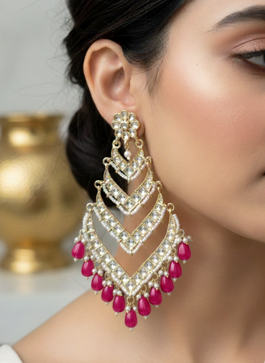 Ruby Palak Danglers