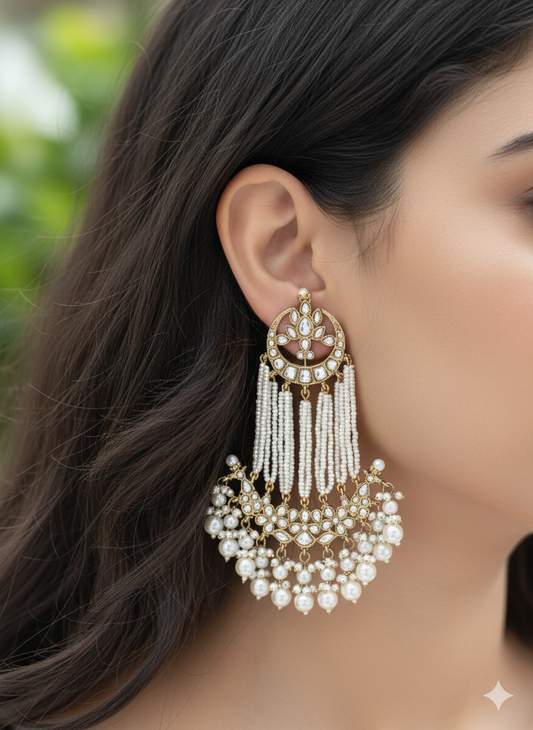 Antique Ivory Ziya Danglers