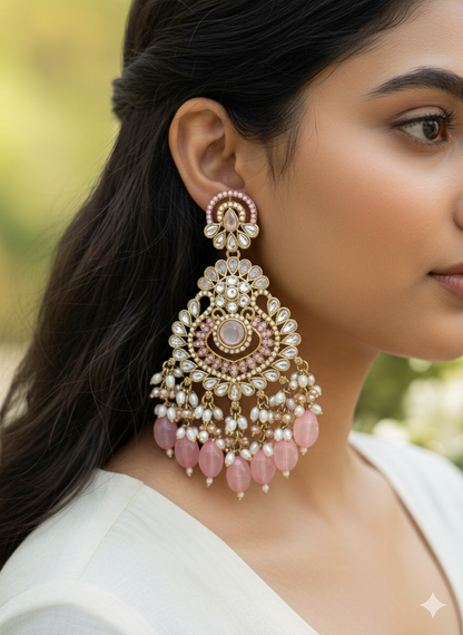 Pink Zara Chandbalis