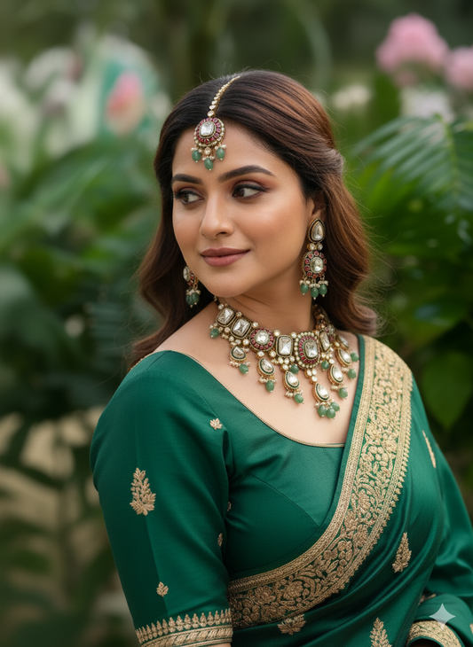 Mint Nia Kundan Jewellery Set