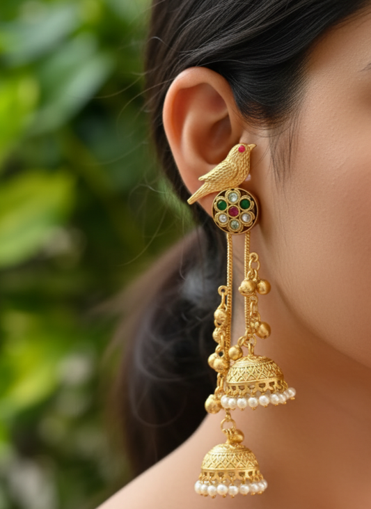 Multicolour Pari Kashmiri Earrings