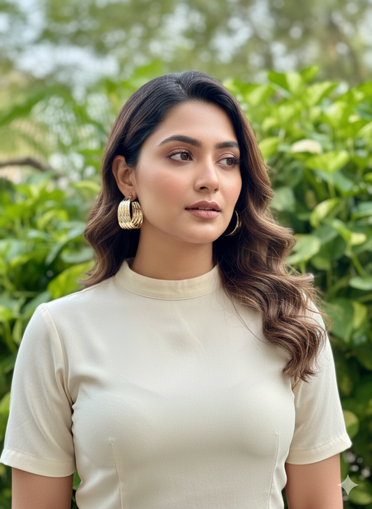 Antique Golden Selene Earings