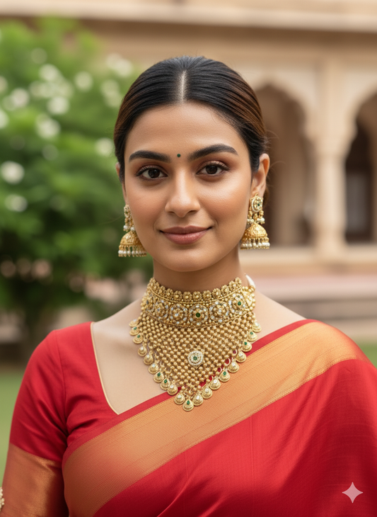 Multi Maharani Choker Jewellery Set