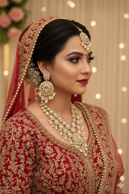 Ivory Shree Kundan Jewellery Set