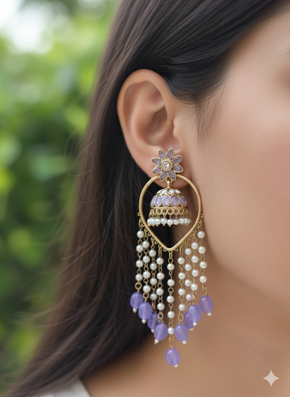 Lavender 3 in 1 Earrings Set