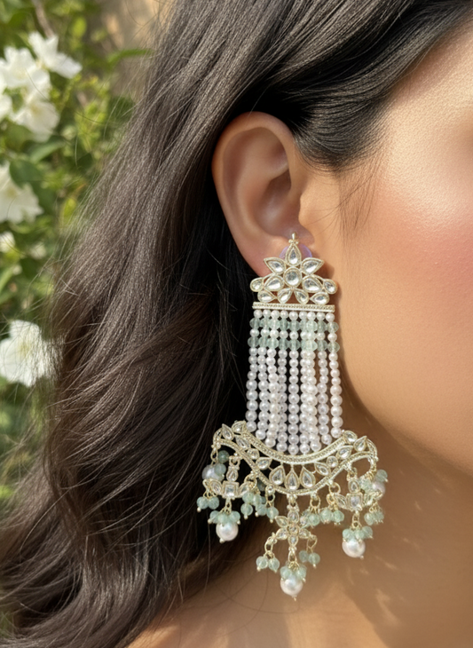 Mint Green Ishita Danglers