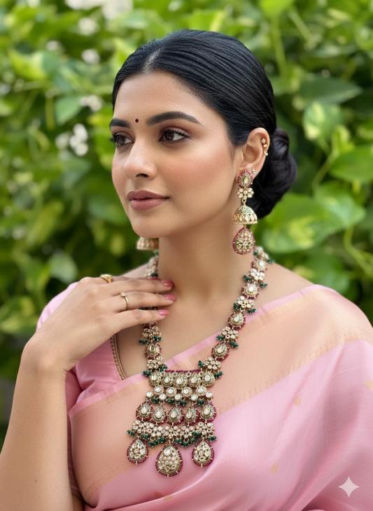 Multi Avni Kundan Jewellery Set
