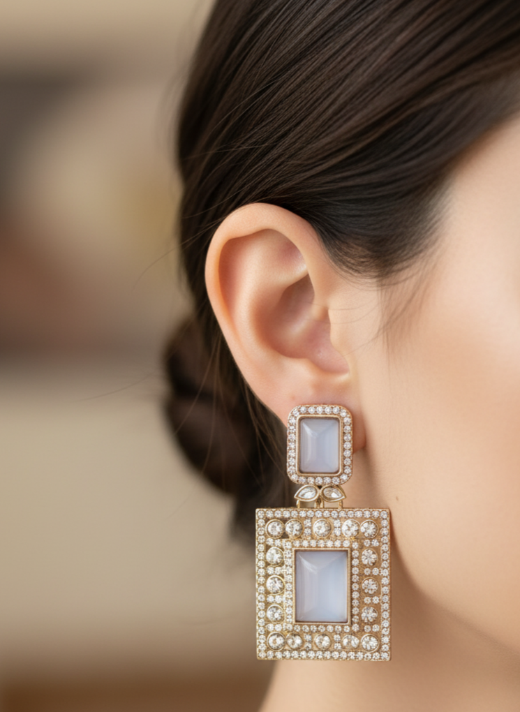 Lavender Advika Earings