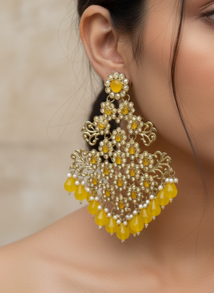 Yellow Amba Danglers