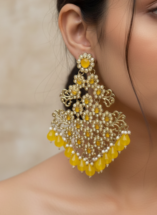 Yellow Amba Danglers