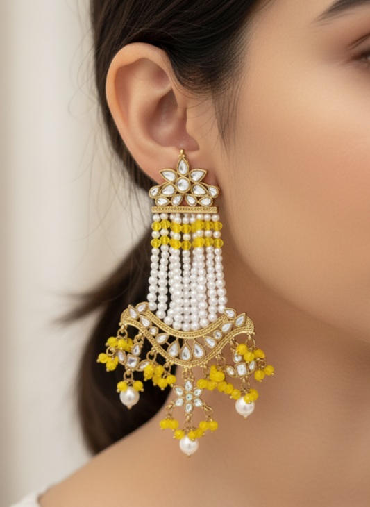 Yellow Ishita Danglers