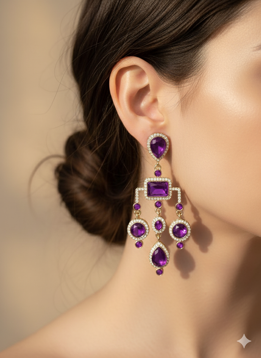 Lavender Deepika Danglers
