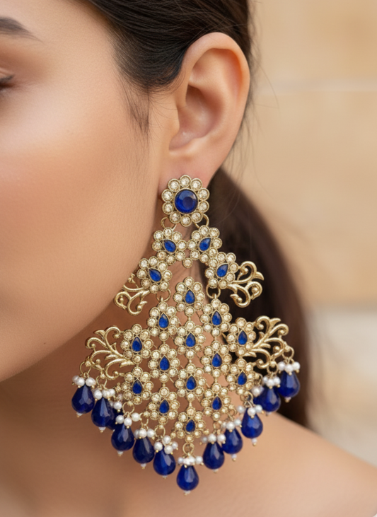 Blue Amba Danglers