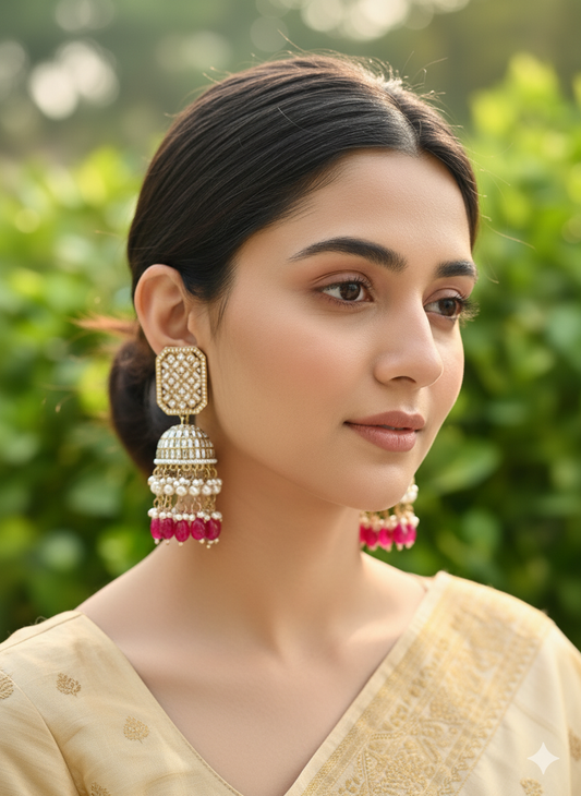Ruby Sandya Jhumkis