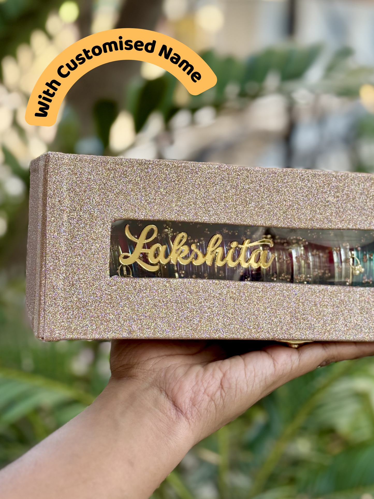 Personalised Kashmiri Bangles Box Gift Set | Custom Name Engraving | Premium Assorted