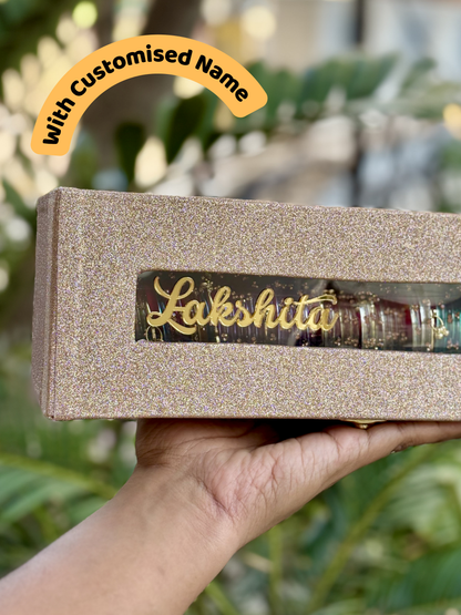 Personalised Kashmiri Bangles Box Gift Set | Custom Name Engraving | Premium Assorted
