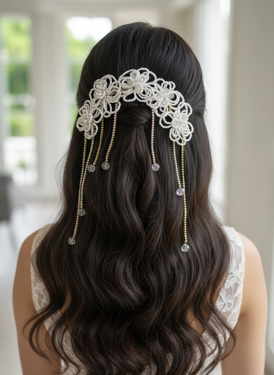 Ivory Piya Hair Tiara