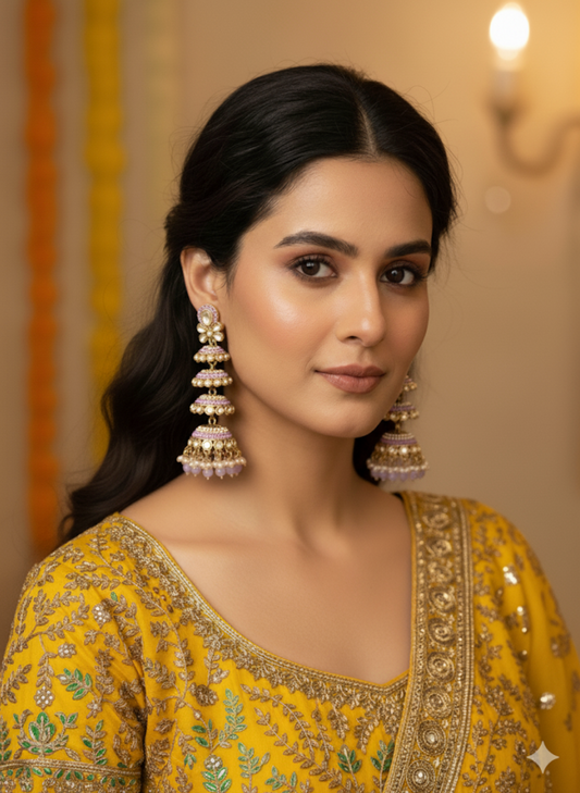 Rama Green Aadha Jhumkis