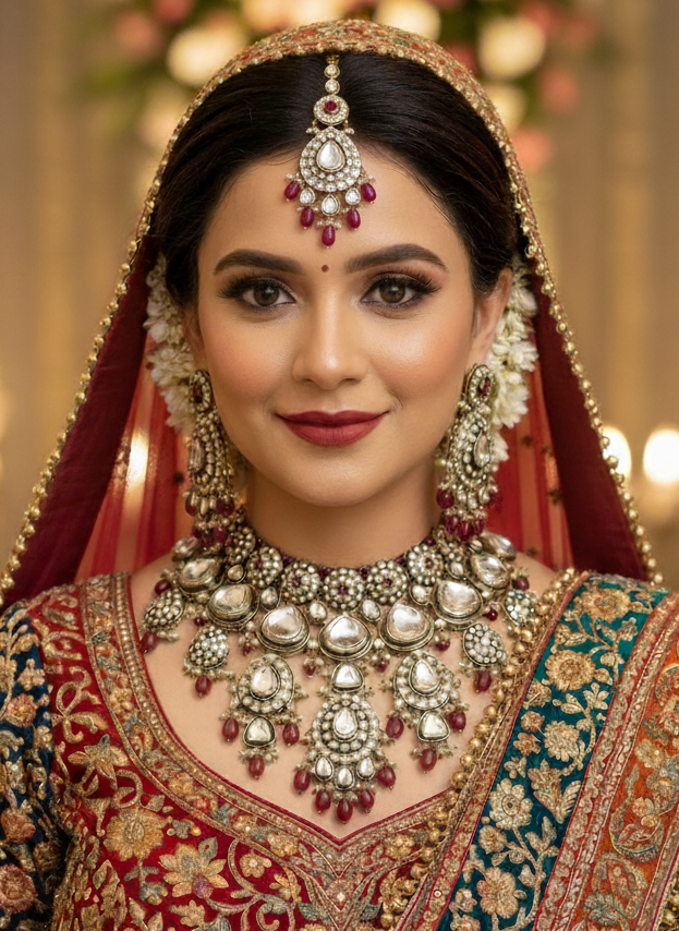 Antique Naima Kundan Bridal Jewellery Set