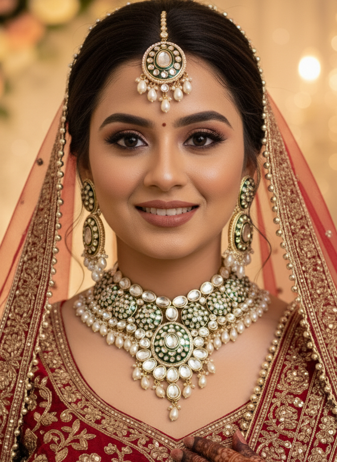 Ivory Samaya Kundan Bridal Jewellery Set