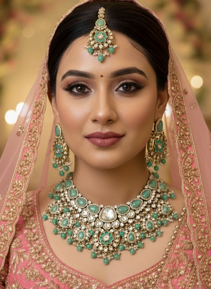 Mint Ashima Kundan Bridal Jewellery Set