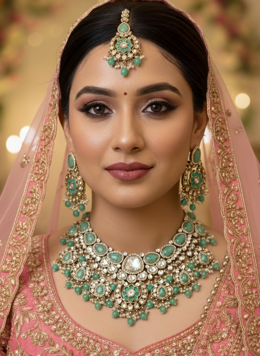 Mint Ashima Kundan Bridal Jewellery Set