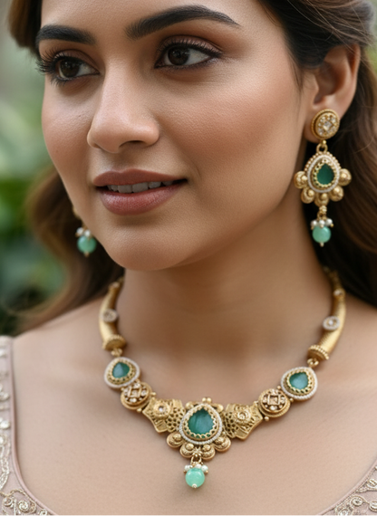 Mint Madhvi Heritage Jewellery Set