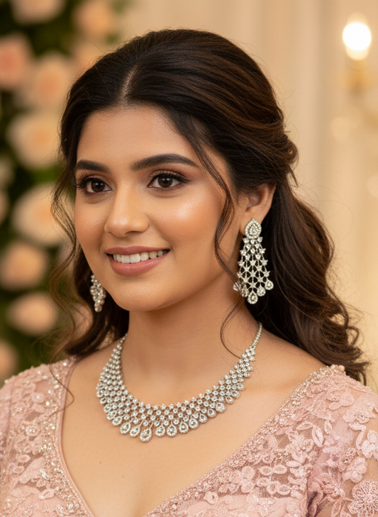 Saanvi Zirconia Jewellery Set